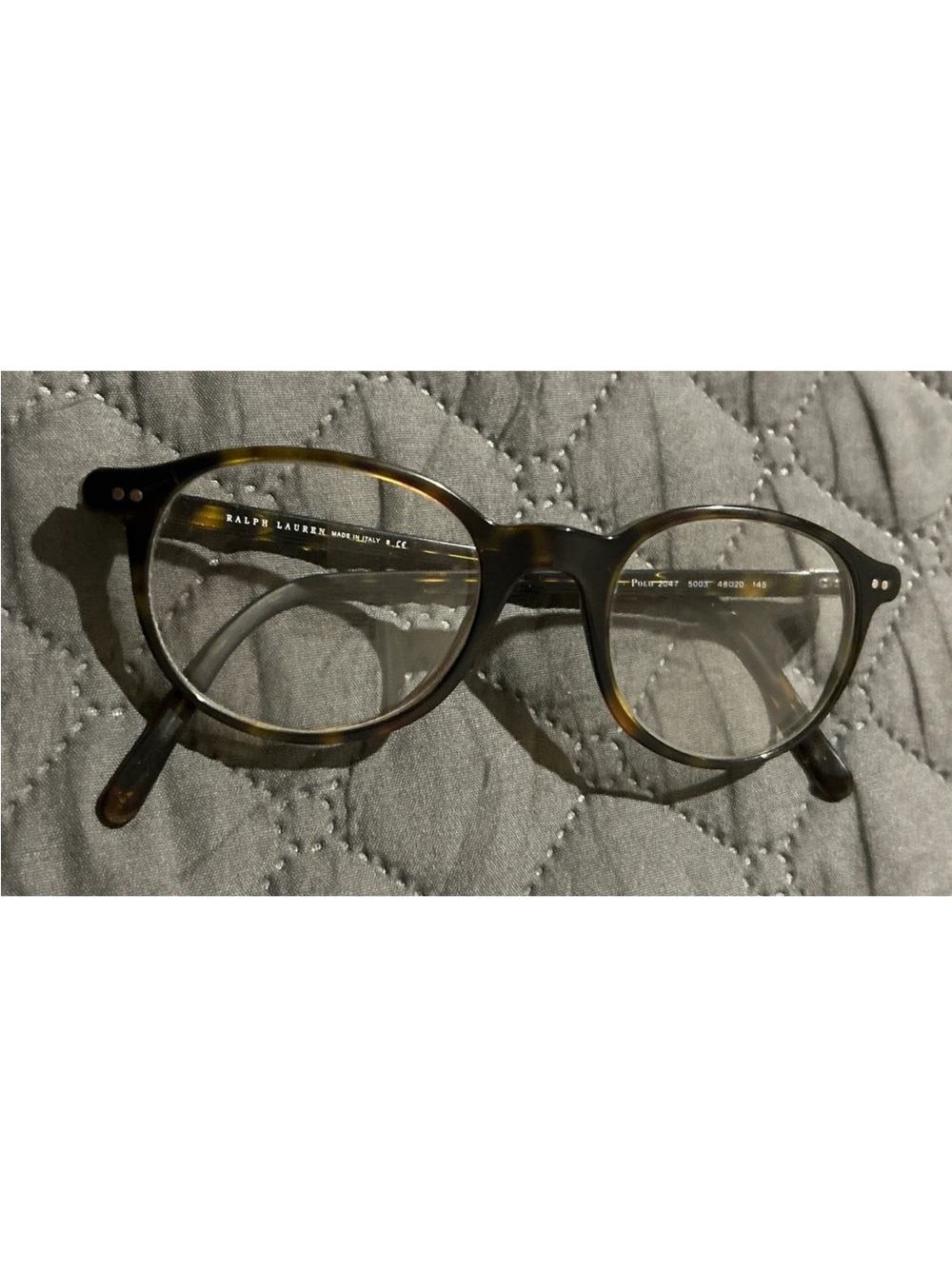 Ralph Lauren Tortoiseshell Round Eyeglass Frame Only